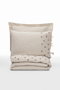 L'essentiel linge de maison Arie Juego de funda de edredón doble Crema